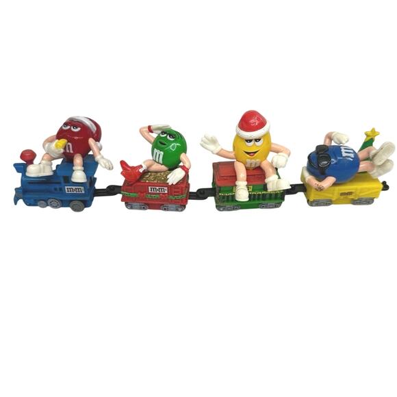 M&M mini Christmas train set of 4 - Picture 1 of 12